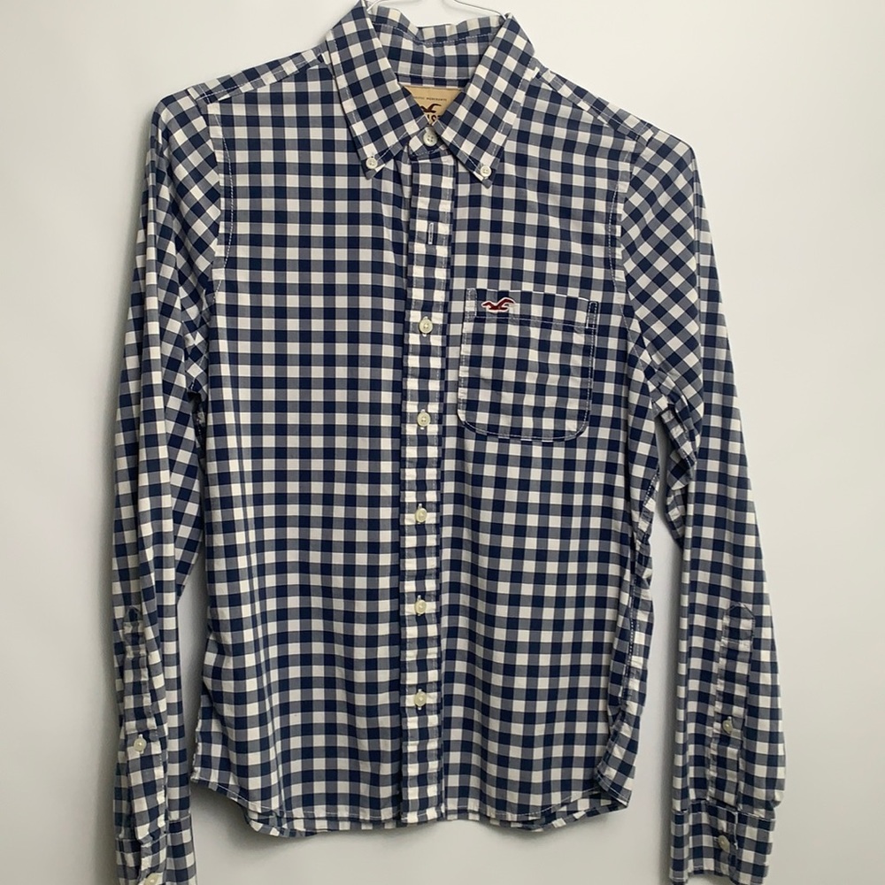 Hollister plaid  long sleeve dress shirt